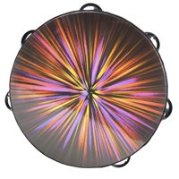 Bothyi - Tambor De Mano De Pandereta Radiante De Madera De 8 ""Para Ktv, Fiesta, Iglesia C