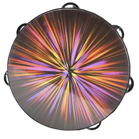 Bothyi - Tambor De Mano De Pandereta Radiante De Madera De 8 ""Para Ktv, Fiesta, Iglesia C