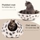 thumbnail image 4 of Cueva para Gato MEOWFIA de Lana Merino – Talla Grande, Estampado Leopardo de las Nieves, 4 of 7