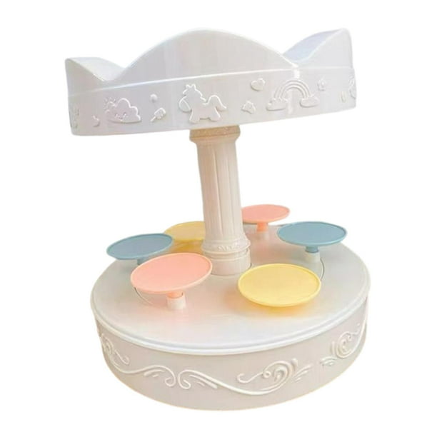 Soporte De Exhibición Para Cupcakes Con Tocadiscos Eléctrico, 6 Bandejas Para Decoración De Fiestas De Cumpleaños