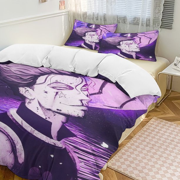 Hunter X Hunter Anime Home Bed 3-piece Set Classic Japanese Anime Polyester Wash Student Dormitory Set
