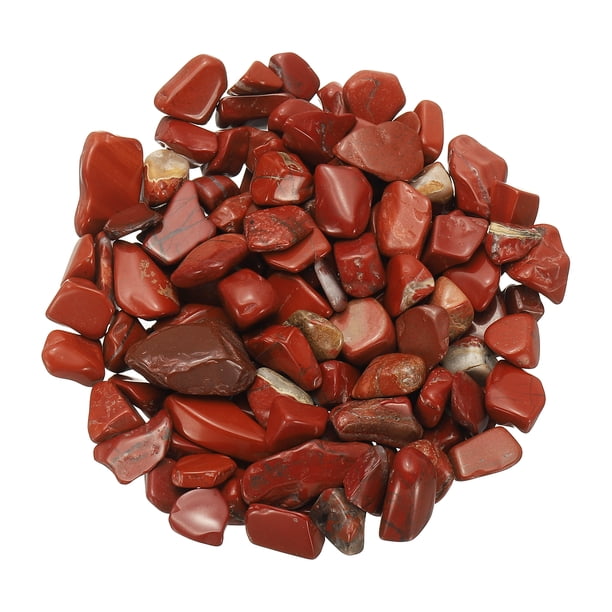 Uxcell Chips de Cristal Piedra 0.44 Lb Fluorita Grava de Acuario Rocas Cuarzo Rojo 9-24 mm Destinado para Pecera