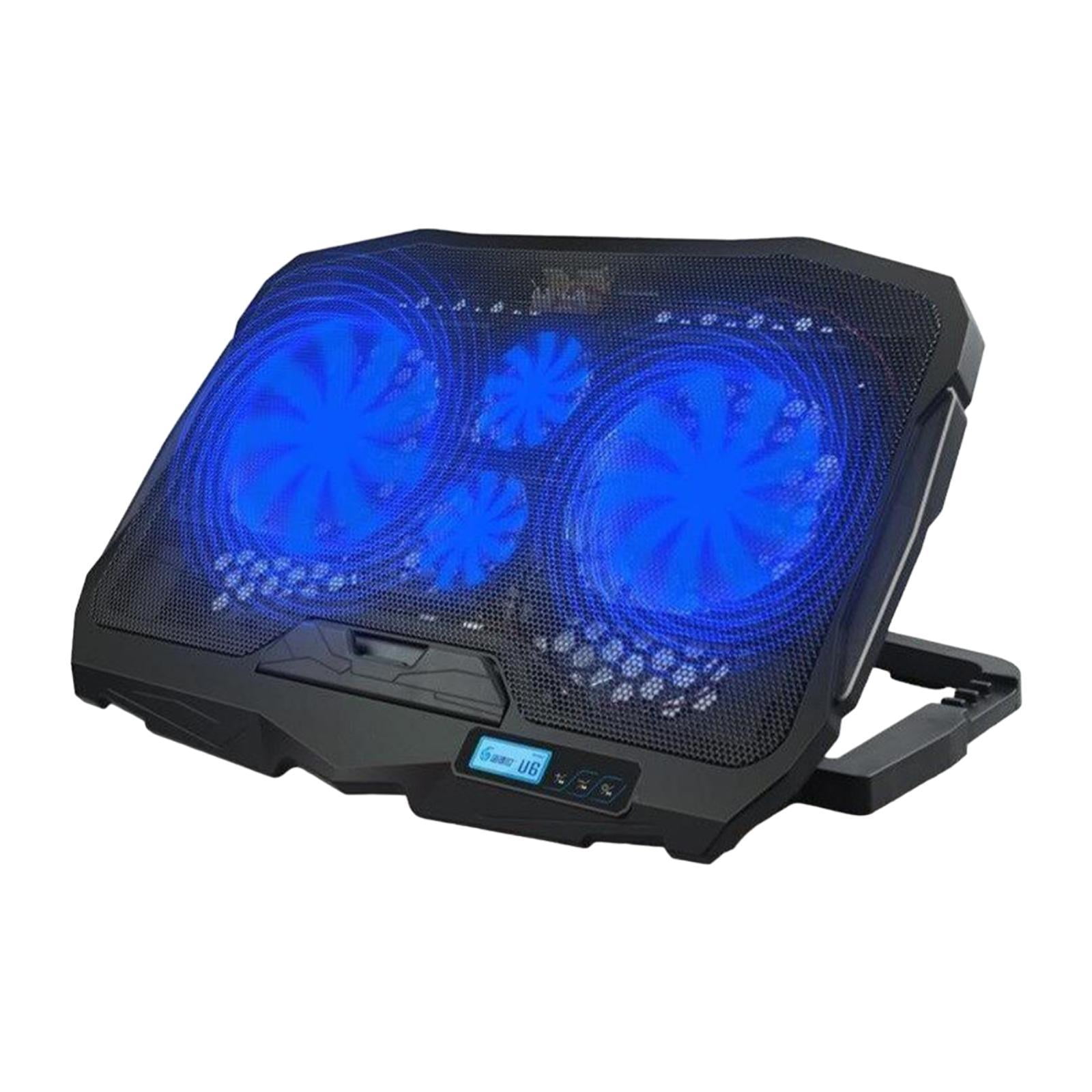 Magideal - Almohadilla De Enfriamiento Para Computadora Portátil, Ventilador, Enfriador, Soporte, Escritorio Silencioso, 6 Velocidades De Viento, Ajustable, 2 Pu