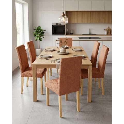 Mylhogar - Set De 6 Fundas Para Sillas Estampado Botanico