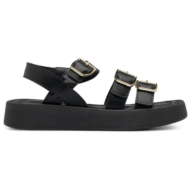 Sandalia Mujer Anabela Cristiani Negro Piccadilly