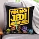 thumbnail image 1 of Aventuras de Jóvenes Jedi Fundas de almohada de terciopelo con tema, regalos de funda de almohada, decoración para el hogar, cojín de lanzar, regalo de cumpleaños para fans y parejas. 45cm x 45cm., 1 of 6