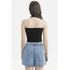 thumbnail image 2 of Polera Peto Mujer Halter Liso Crop Negro, 2 of 3