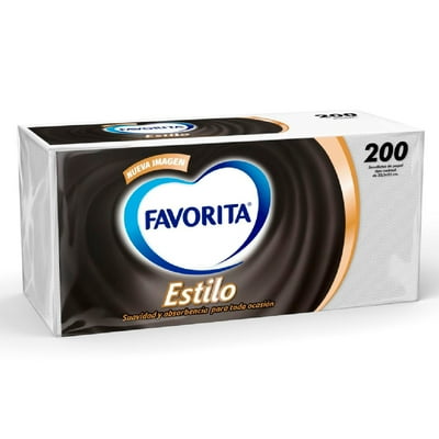 Servilletas Cóctel 23X23 Cm 200 Un Favorita