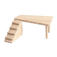 Ioensy - Plataforma Para Hámster Con Escalera, Cabaña De Madera Para Hámster, Jerbos, Lemmings, Ratas, Estilo A