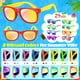 thumbnail image 3 of Gafas de sol para niños GIFTINBOX, paquete de 24 unidades, color neón, para fiestas de 3 a 8 años, 3 of 3