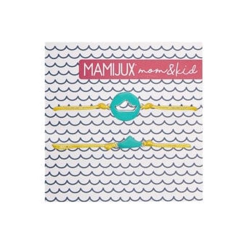 Mamijux - Pulseras De Barco Verde Agua Mom & Kid