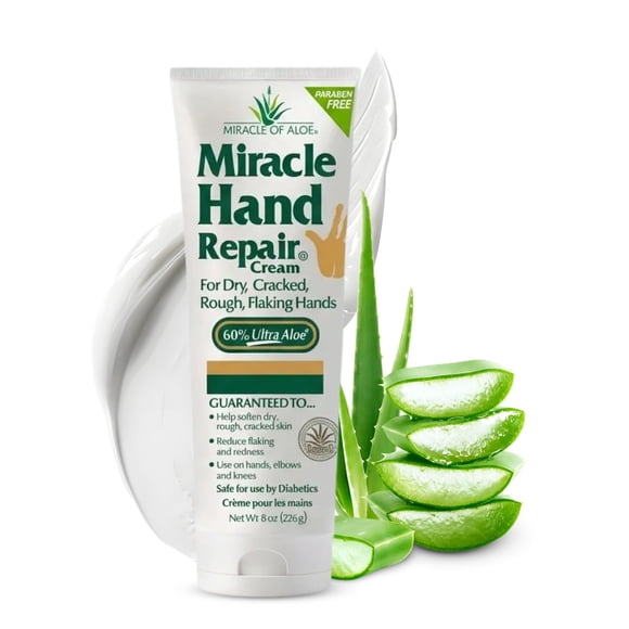 Crema reparadora para manos Miracle of Aloe 240 mL con 60% de aloe vera