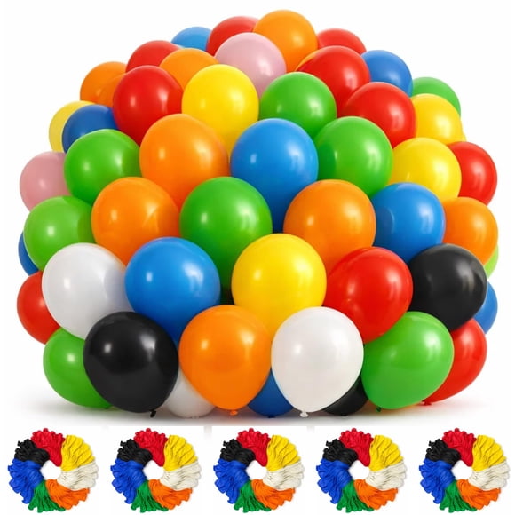 Globos para fiesta Monty, 1000 piezas, colores arcoíris, látex, 30 cm