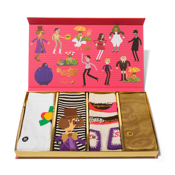 Box Set Willy Wonka By Jay Howell Crew Socks