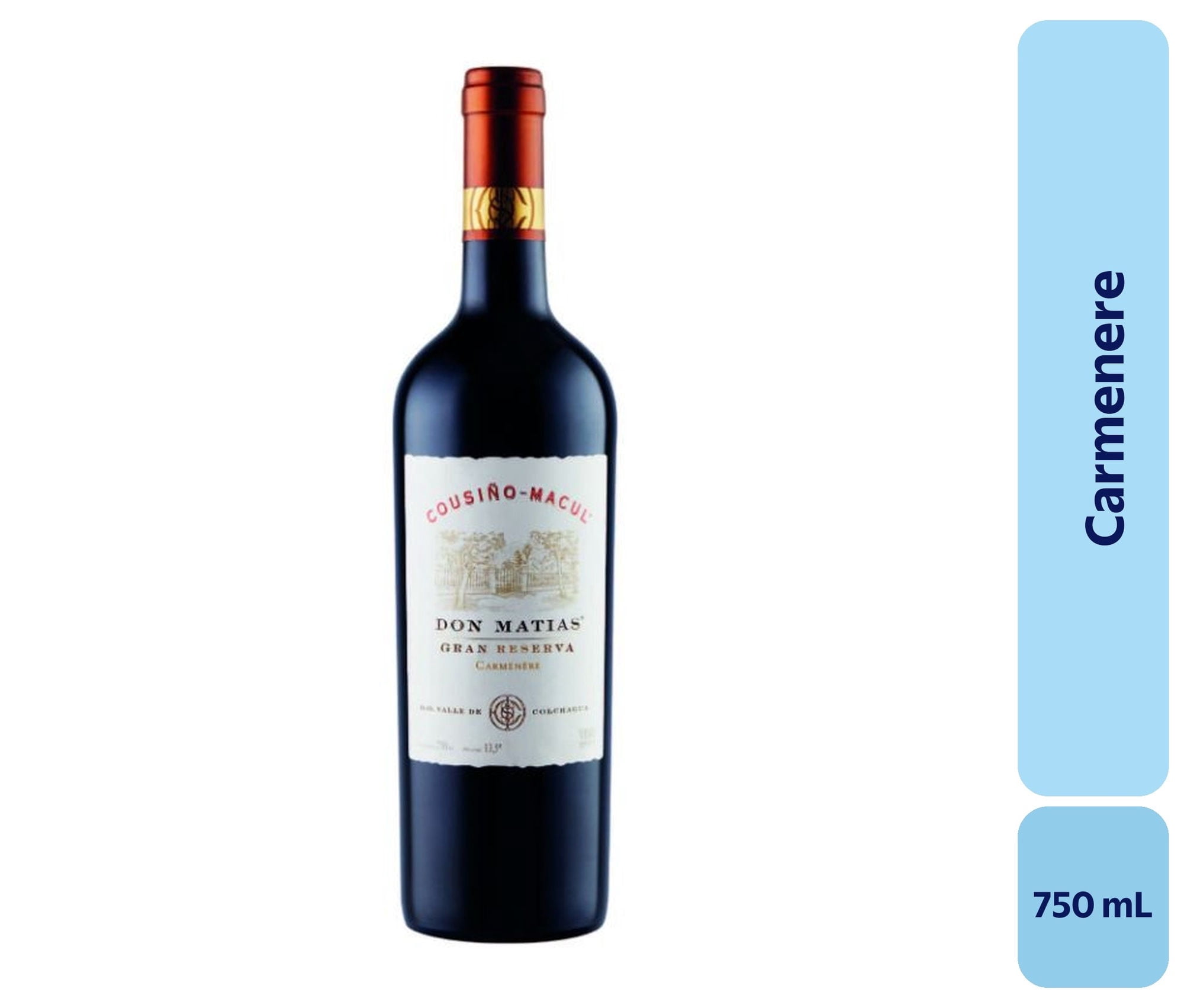 Vino Carménère Botella 750 mL Cousino Macul