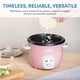 thumbnail image 3 of Hervidor de arroz y cereales Aroma Housewares ARC-302NGP, 1 litro, color rosa, 3 of 3