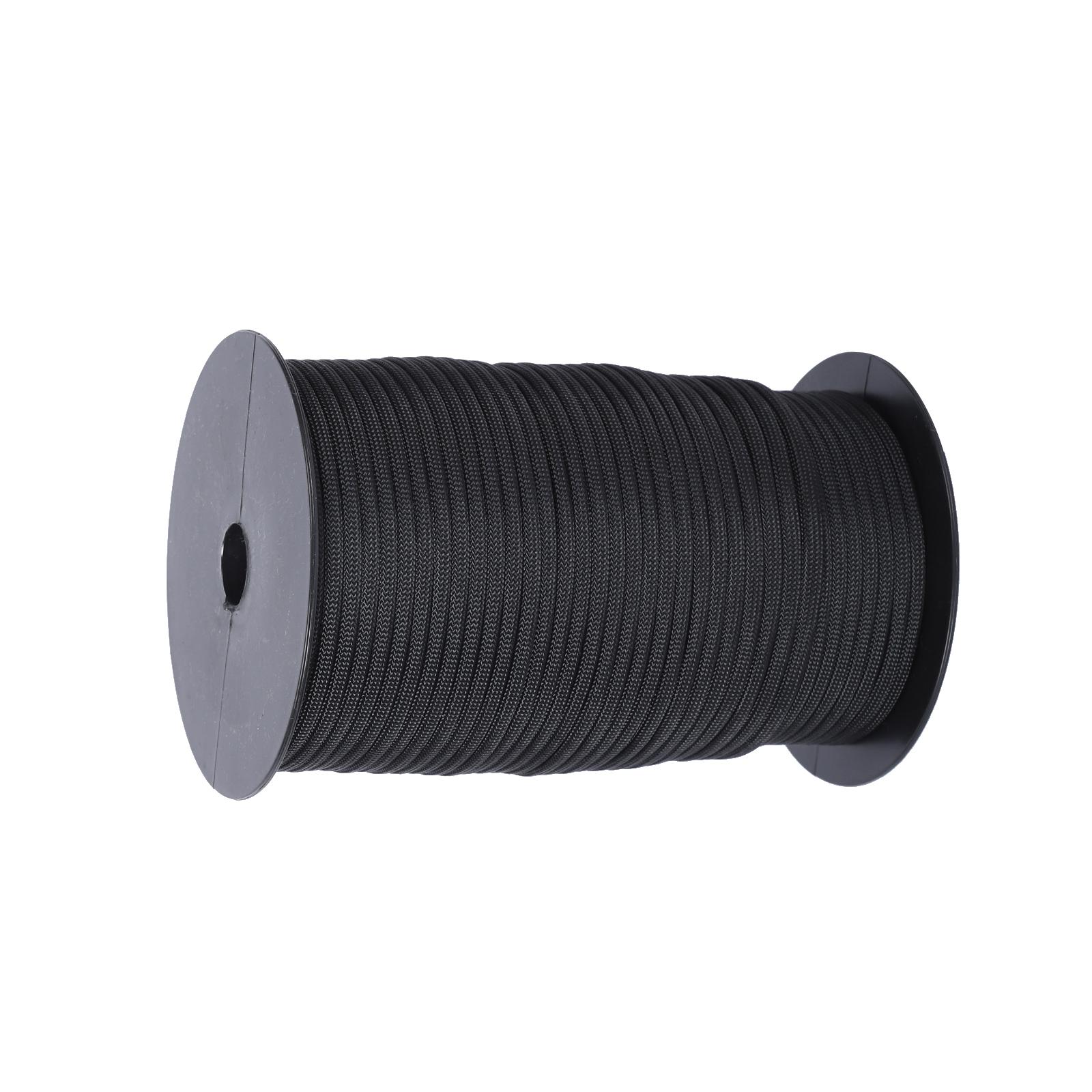 Magideal - Cuerda De Paracord De 50M Para Acampar, Accesorio Para Tienda De Campaña Resistente A La Intemperie Diy, Cordón De Núcleo, Línea Fuerte Para Dosel De Negro