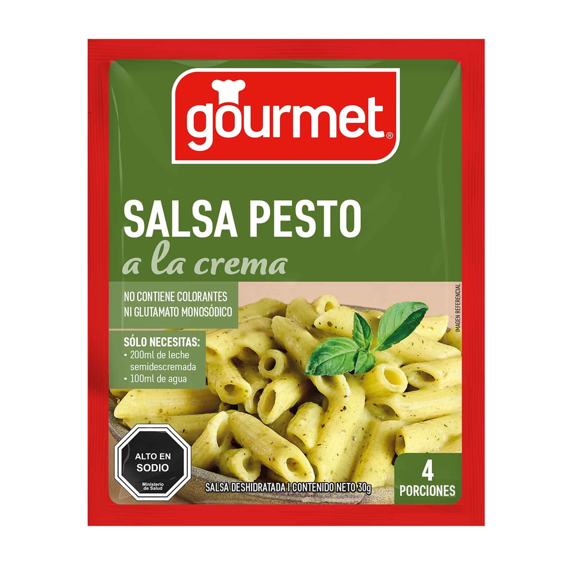 Salsa Pesto A La Crema (4 Porciones) Sobre 30 g Gourmet