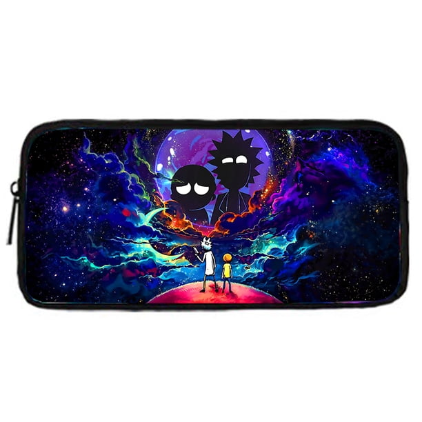 3 pcs set Funny M-mortys Cartoon R-ricks School Bag For Boy Girls with Shoulder Bags Pencil box Cartoon Backpack for Child