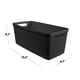thumbnail image 2 of BASKET Curver 6,8 L negro, juego de 8 (34 × 17 × 14,5 cm), 2 of 9