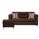 thumbnail image 1 of Sofá Astra 3C + 1 Pouf-Met Tela Chocolate, 1 of 7