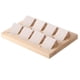 thumbnail image 1 of Tarjetero De Madera Para Pendientes Con Bandeja Para Expositor De Accesorios De Joyería, 8 Pares, Color Crema, 1 of 5