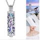 thumbnail image 1 of Collar relicario cenizas o recuerdos cilindrico mantra multicolor, 1 of 3