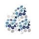 thumbnail image 1 of 50 Piezas De Peque?os Recortes De Madera Náuticos, Ilustraciones De Simulación De Playa, Manualidades, Azul Y Blanco, 1 of 3