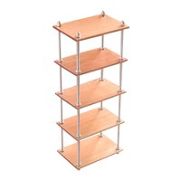 Magideal - Estante De Almacenamiento 1:6, Marco De Metal Decorativo, Muebles En Miniatura Duraderos, Accesorios De Diseño De Escena De Simulación, Estante De , Corto De 5 Niveles