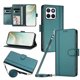 thumbnail image 1 of Funda Cartera para Honor X8C 4G con Bolsillo para Billetes, Verde Oscuro, 1 of 6