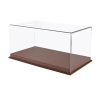 Magideal - Vitrina De Garaje Para Coche Fundido A Escala 1/24 Con Cubierta De Pvc Transparente, Duradera Con Escena De Estacionamiento Para Coches Deportivos Y , Marrón