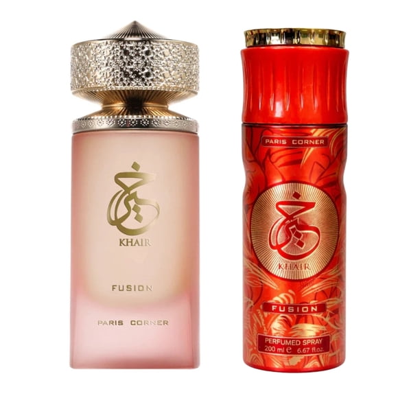 Set Paris Corner Khair Fusion EDP 100 ml + Spray 200 ML