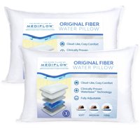Almohada Mediflow Fiber Water Ajustable Para Aliviar El Dolor De Cuello