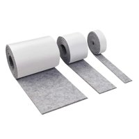 Bothyi - Rollo De Almohadilla Autoadhesiva De Fieltro Para Muebles Para Superficies Duras, Tiras De Fieltro De Alta Resistencia, Gris Claro