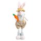 thumbnail image 2 of Estatua De Conejo De Pascua De Peluche, Adorno De Estatuilla De Conejito Para Mesa, Oficina, Fiesta, Color Caqui, 2 of 3