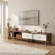 thumbnail image 1 of Rack Tv Ancho Extendible 120-198cm 2 Tiras Vanguardia Homer Design Zr Color Marrón Oscuro, 1 of 8