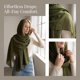 thumbnail image 4 of INSPIRE CHIC Mujeres Bufandas Largas de Mezcla de Algodón Suave de Color Sólido Chal de Playa Envoltura Hiyab Verde Militar 70.9x35.4", 4 of 6