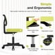 thumbnail image 4 of Silla de oficina Sweetcrispy ergonómica con respaldo bajo de malla verde, 4 of 7