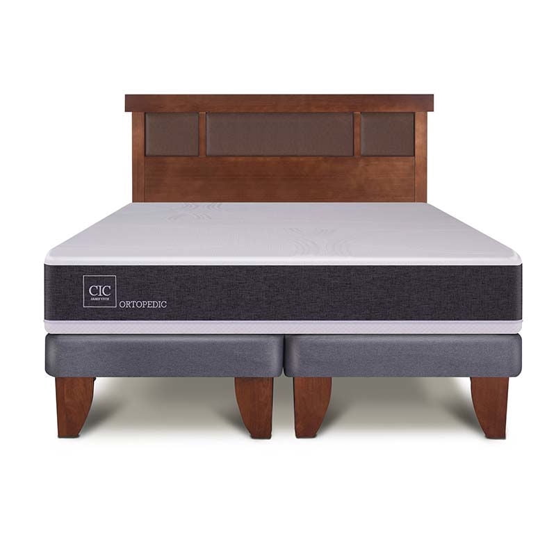 Cic - Cama Europea Europea New Ortopedic 2P Bd Respaldo New Dublin 2 Plaza Base Dividida