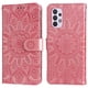 thumbnail image 2 of Funda tipo cartera FOXDOCK para Samsung Galaxy A32 4G , diseño girasol en relieve, cuero PU, cierre magnético, soporte y tarjetero, 2 of 5