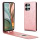 thumbnail image 1 of Funda tipo folio para Motorola Moto G75 5G con soporte magnético y protección para la cámara Oro rosa, 1 of 6