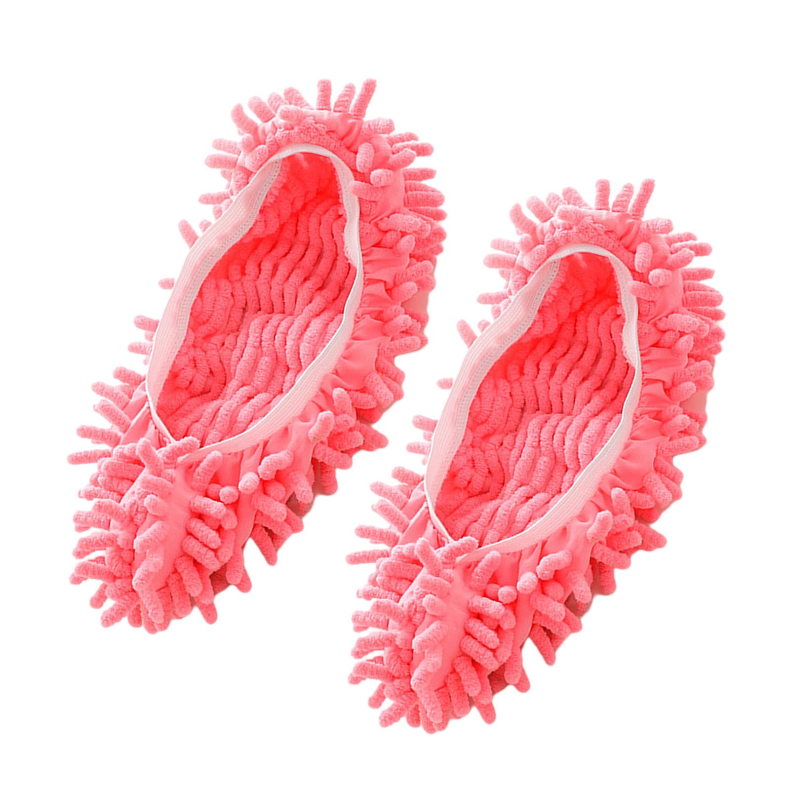 Bothyi - Fregona Zapatillas Limpiador Zapatos Cubierta Para Casa Baño Piso Limpieza Rosa