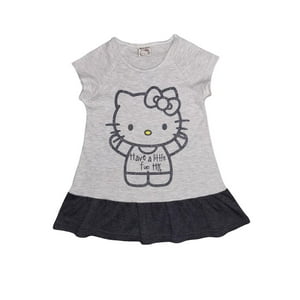 Polera Niña Hello Kitty Gris 10