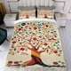 thumbnail image 4 of Árbol de la Vida Conjunto de sábanas temático, trío de piezas, cómodo y amigable con la piel, diseño único, regalo de decoración para el hogar para familiares, amigos y fans,140X210cm, 4 of 6