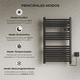 thumbnail image 5 of Calefactor Secador de Toallas Programable 500 w Mural 88x54 cm Vesubio Negro, 5 of 6