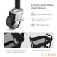 thumbnail image 3 of Organizador de almacenamiento CAXXA de 3 niveles Rolling Metal negro con ruedas, 3 of 9