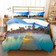 thumbnail image 1 of x2173 Bed SheetsTropical Island Full Duvet Cover Ocean Scenery Bedding Set Hawaii Sea Quilt Cover /Polyester Comforter Cover 3-Piece Bedding Set (1 Duvet Cover + 2 Pillow Shams) nj2173, 1 of 5
