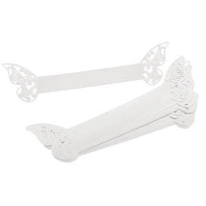 Bothyi - Servilleteros De Mariposa De 20 Piezas, Servilleteros De Mariposa Para Fiesta De Recepción, Color Blanco