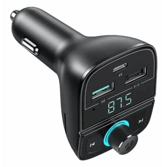 Ugreen Transmisor Fm/bluetooth Y Cargador De Coche + Ranura