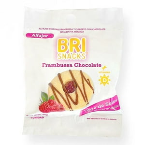 Caja Alfajores Frambuesa 40G Brisnacks 15 Unidades